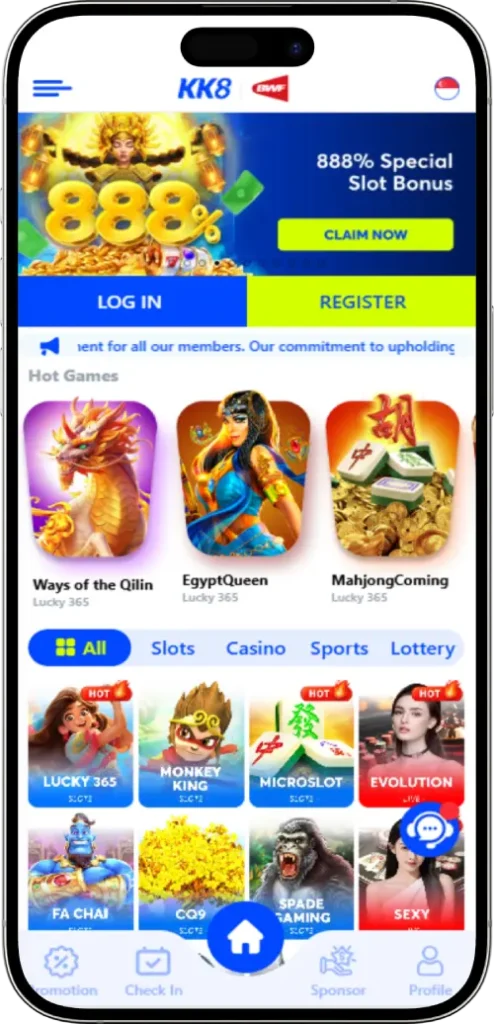 KK8 Register Step 1