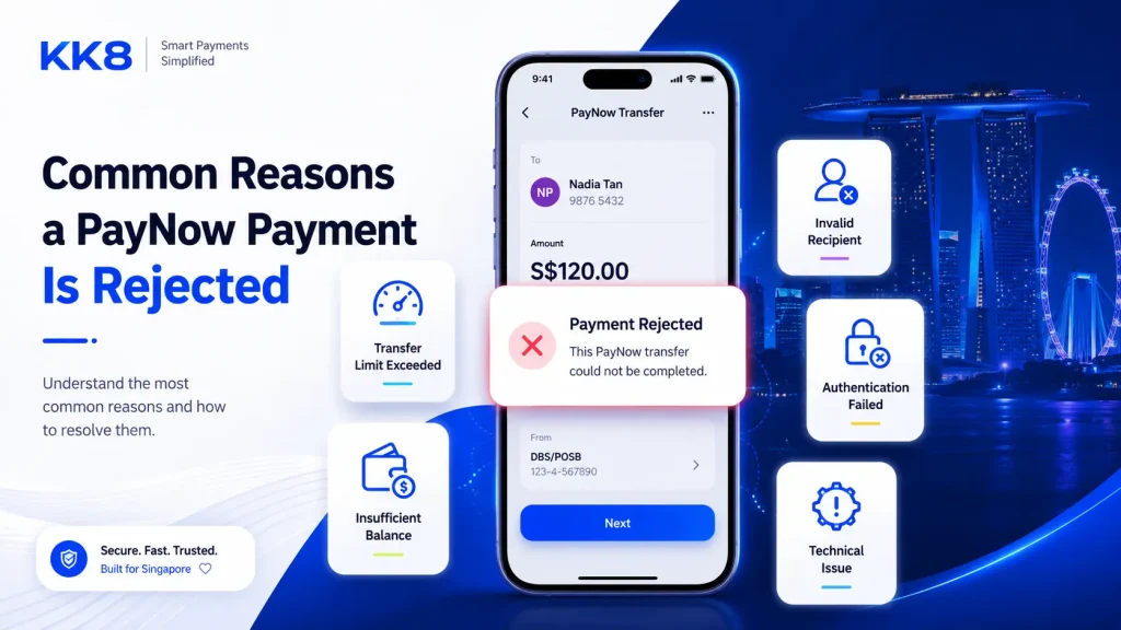 Common reasons a PayNow payment is rejected, including transfer limits, insufficient balance, invalid recipient, authentication failure, and technical issues