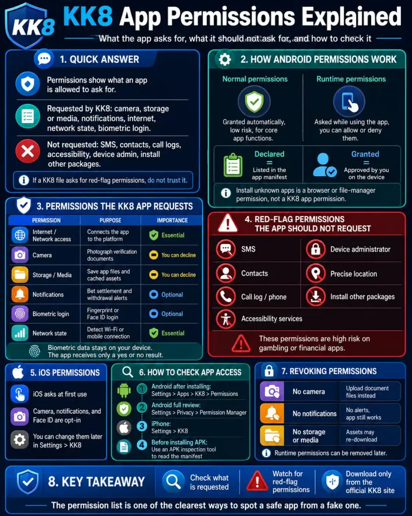 kk8 app permissions