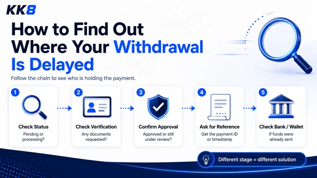 How to Find Out Where Your Withdrawal Is Delayed